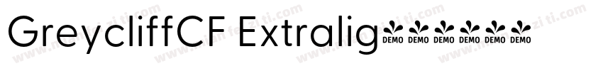 GreycliffCF Extralig字体转换
